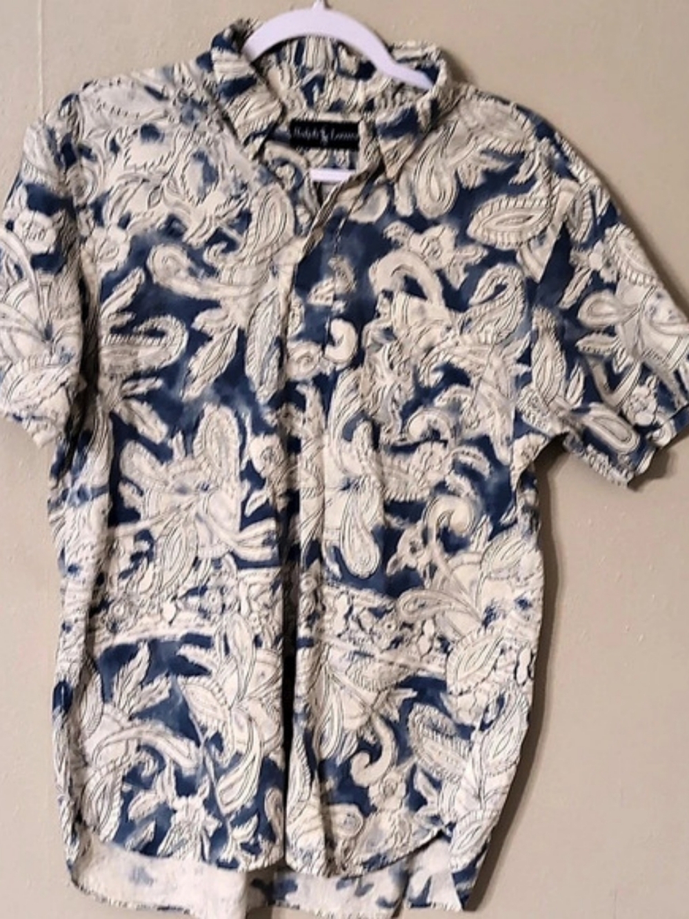 Ralph Lauren Floral Short Sleeve Shirt Size Large